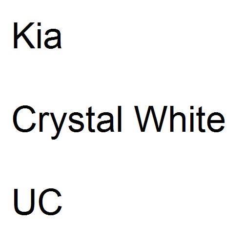 Kia, Crystal White, UC.